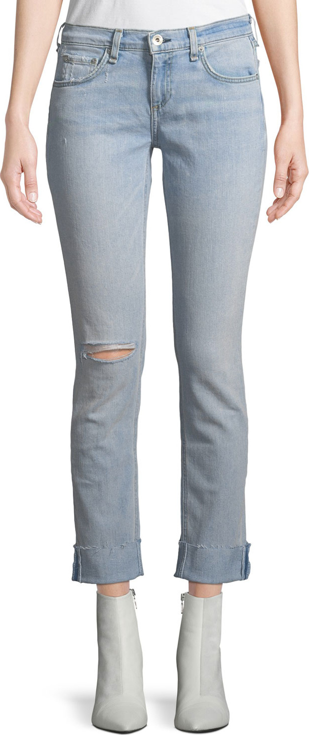 Rag & Bone Dre Mid-Rise Straight-Leg Jeans