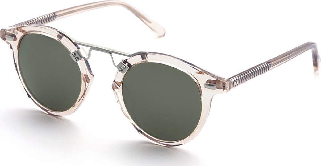 KREWE St. Louis Round Two-Tone Sunglasses