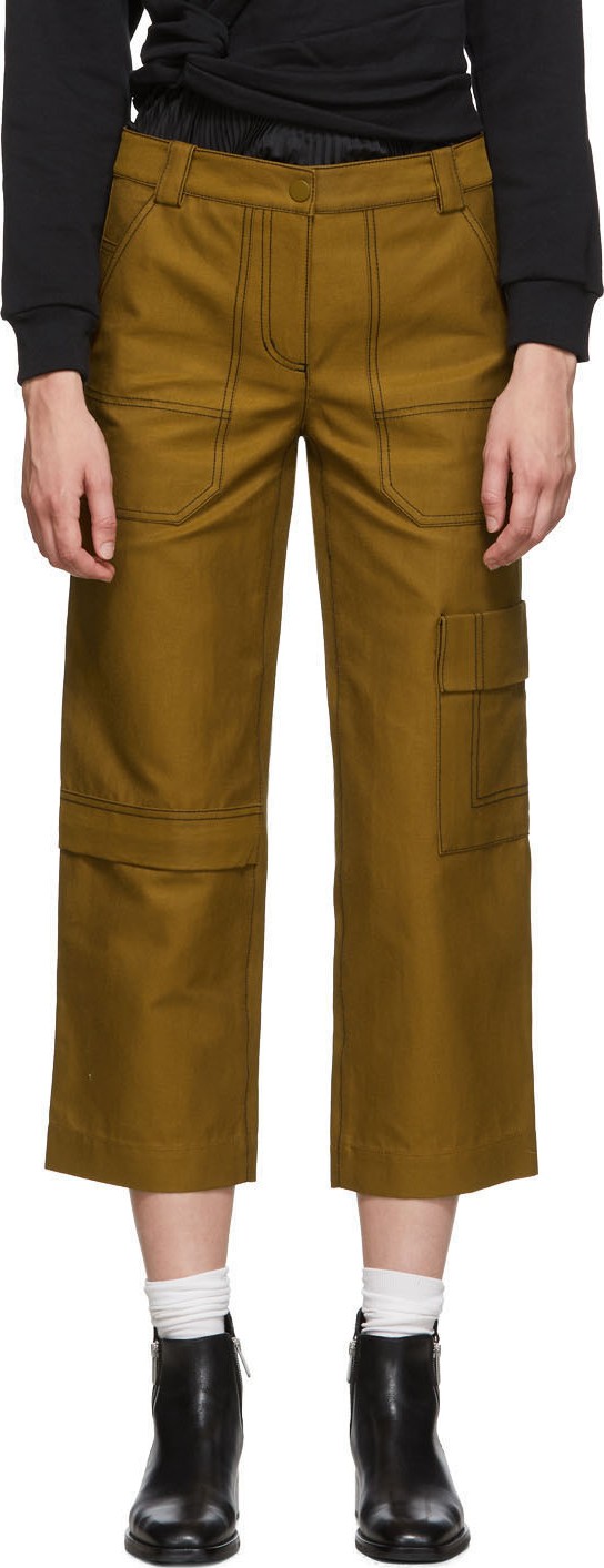 3.1 Phillip Lim Brown Slim Cargo Jeans