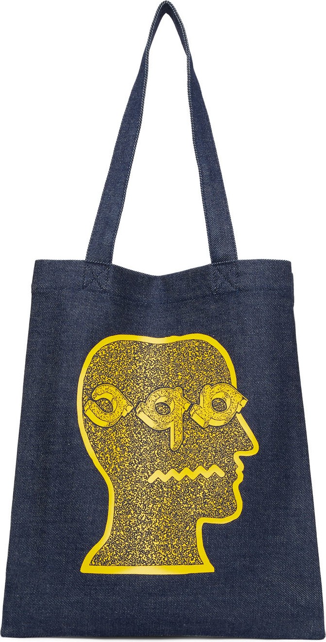 A.P.C. Blue Brain Dead Edition Shopping Tote