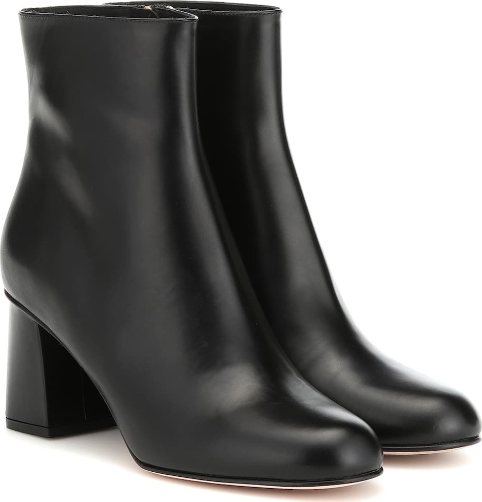 RED Valentino RED (V) leather ankle boots
