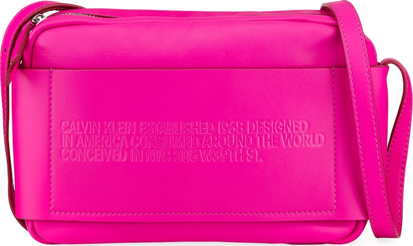 Calvin Klein 205W39NYC Belle Smooth Leather Camera Bag