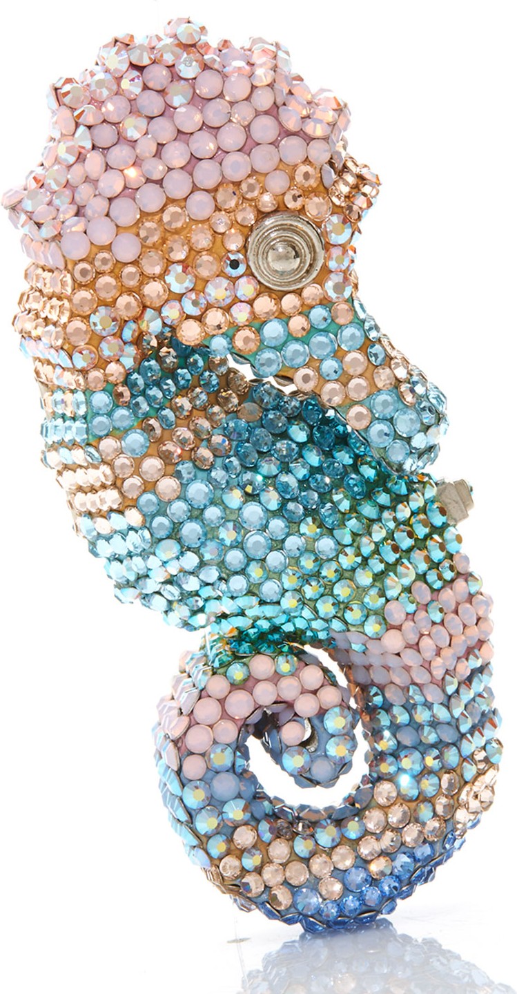 Judith Leiber Seahorse Crystal Pillbox