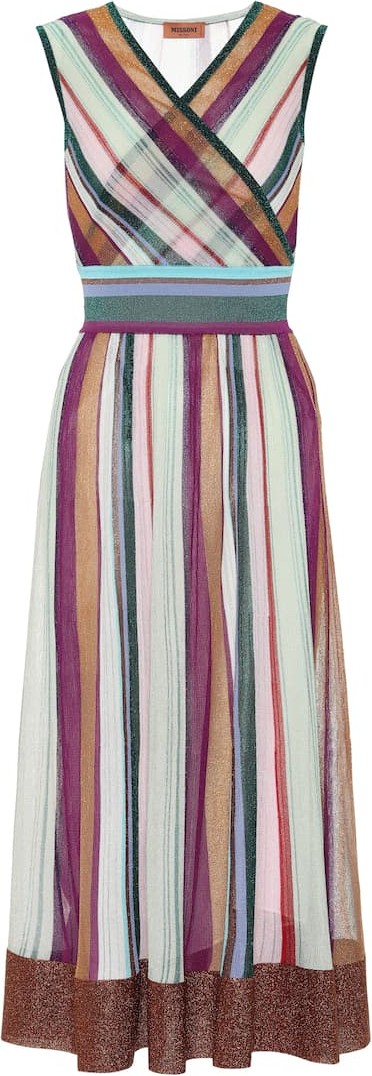 Missoni Striped stretch-silk dress Missoni Striped stretch-silk dress