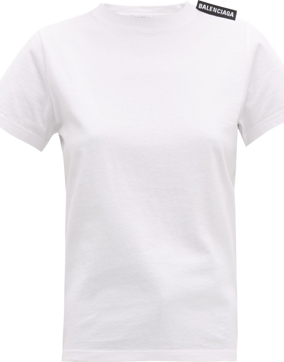 Balenciaga Logo-tab cotton T-shirt