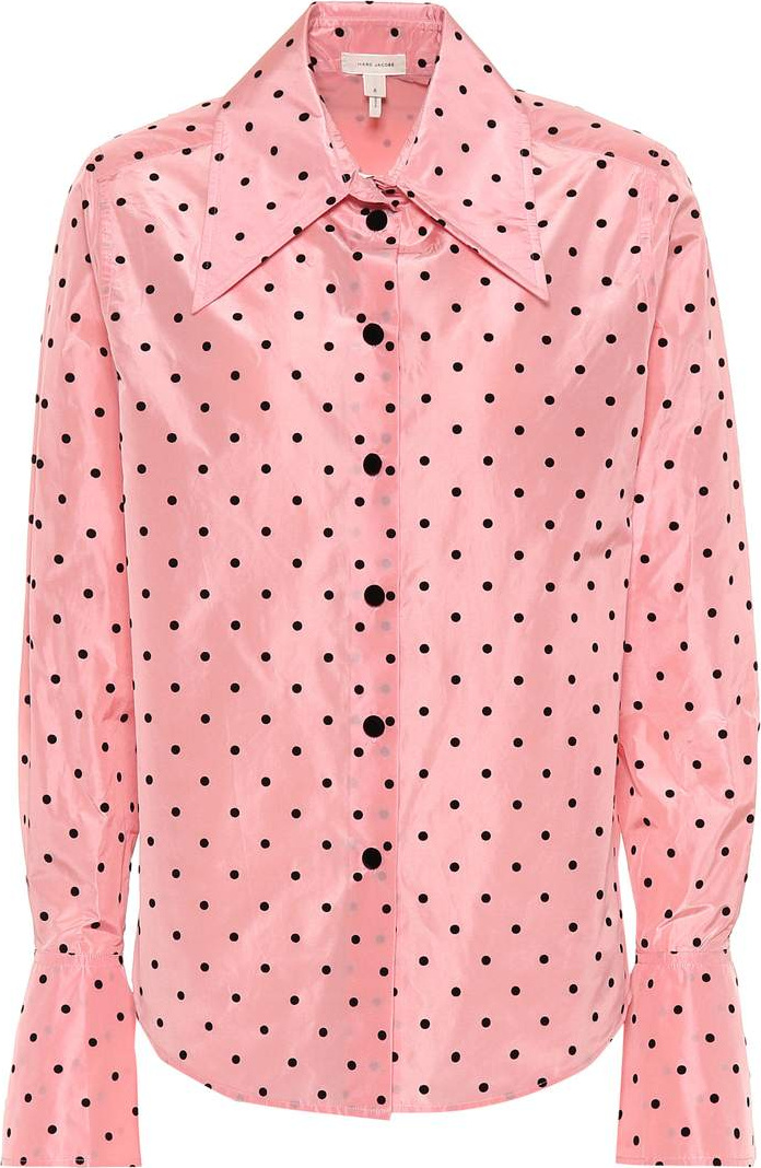 MARC JACOBS Polka-dot silk shirt
