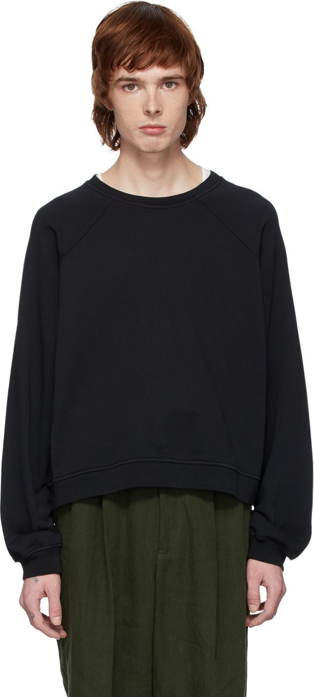 Haider Ackermann Black French Terry Sweatshirt