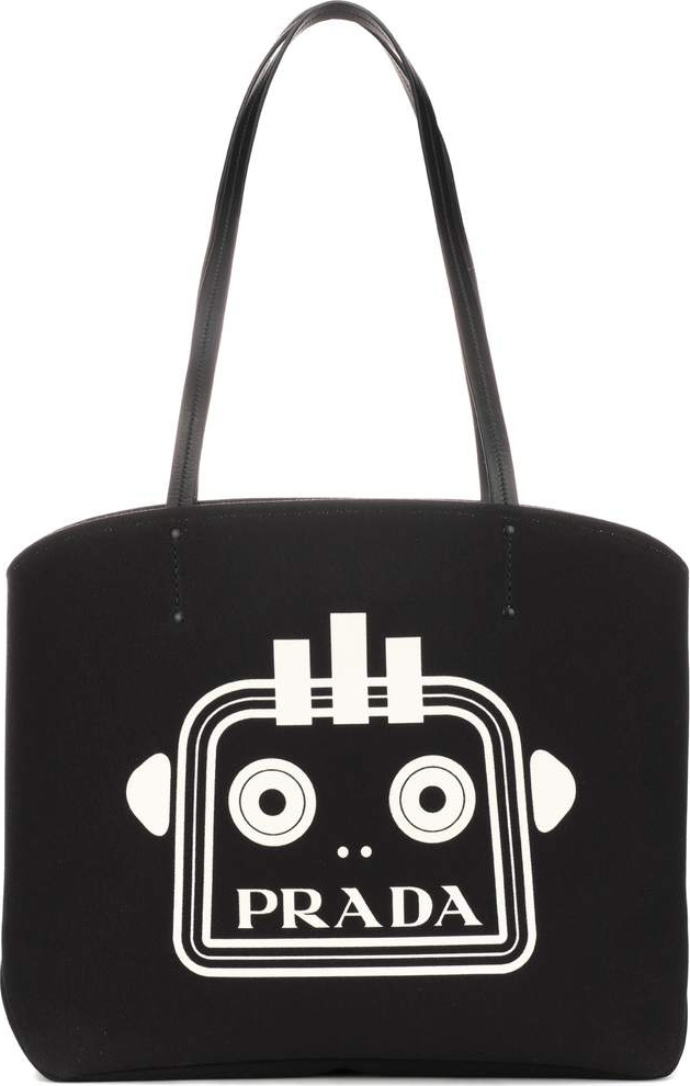 Prada Printed canvas tote
