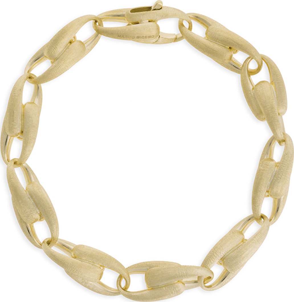 Marco Bicego Legami 18k Graduated Chain-Link Bracelet, 7.8"L