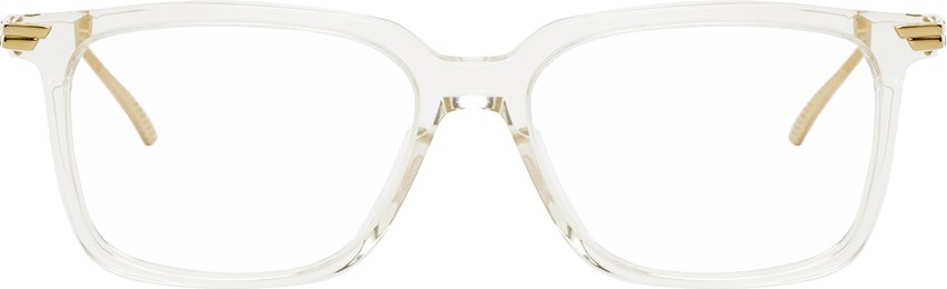 Bottega Veneta Transparent Square Glasses
