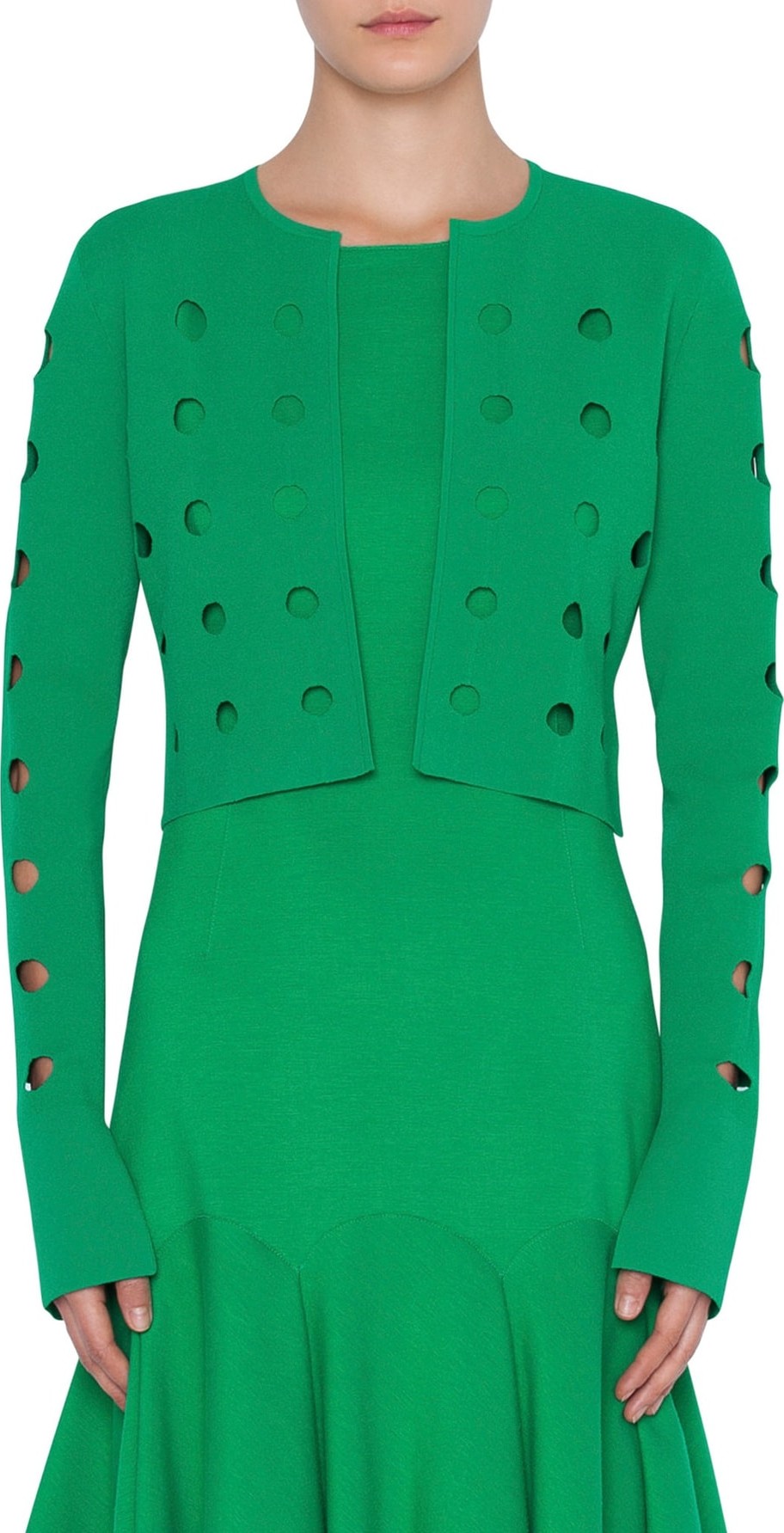 Akris Punto Lasercut Dot Cardigan