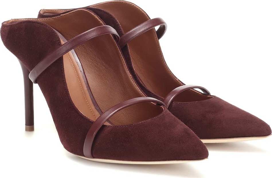 Malone Souliers Maureen 85 suede mules