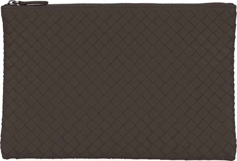 Bottega Veneta Medium Intrecciato Zip Pouch Bag