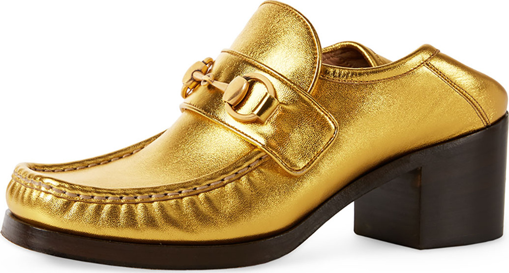Gucci Horsebit 55mm Loafer, Gold