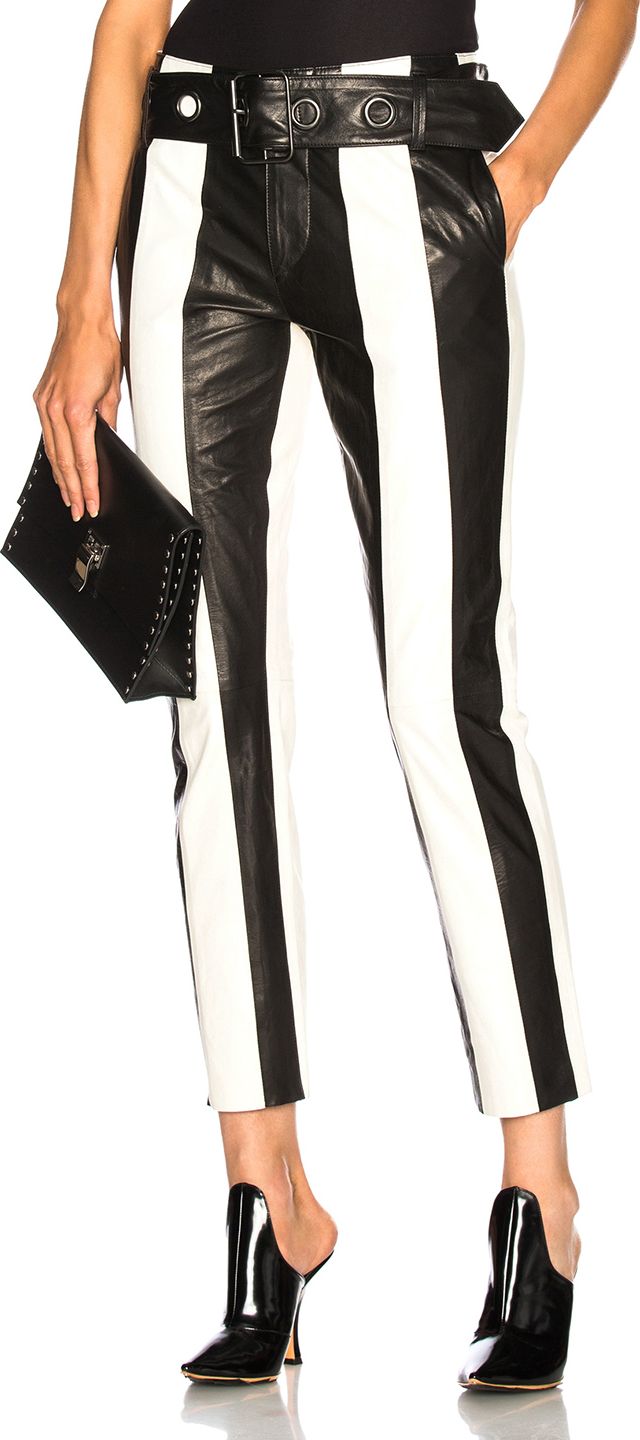 FRAME DENIM Paneled Leather Pant