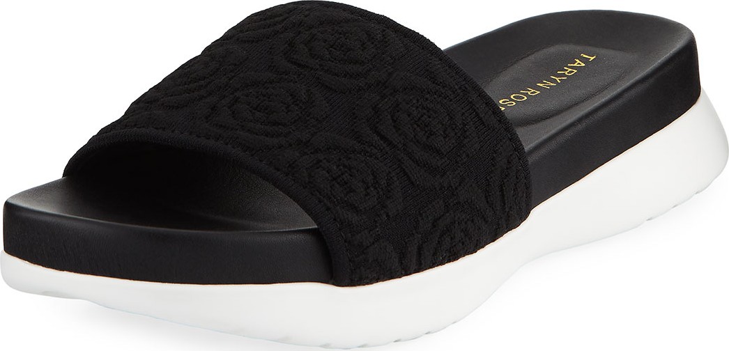 Taryn Rose Iris Comfort Knit Pool Slide Sandals