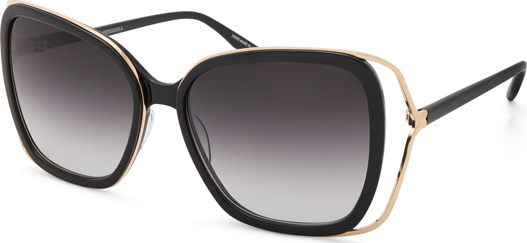 Barton Perreira Demoiselle Open-Temple Square Sunglasses