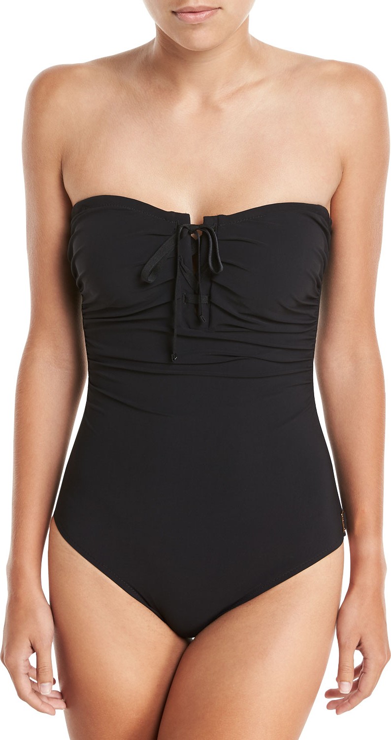 Shan Picasso Bandeau One-Piece Swimsuit