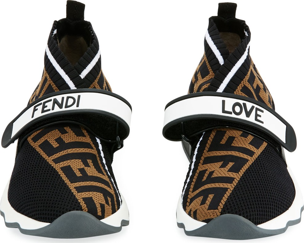 Fendi Rockoko FF Knit Sneakers
