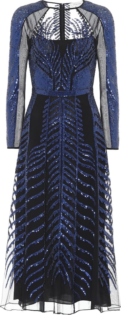 Temperley London Dusk sequined silk dress