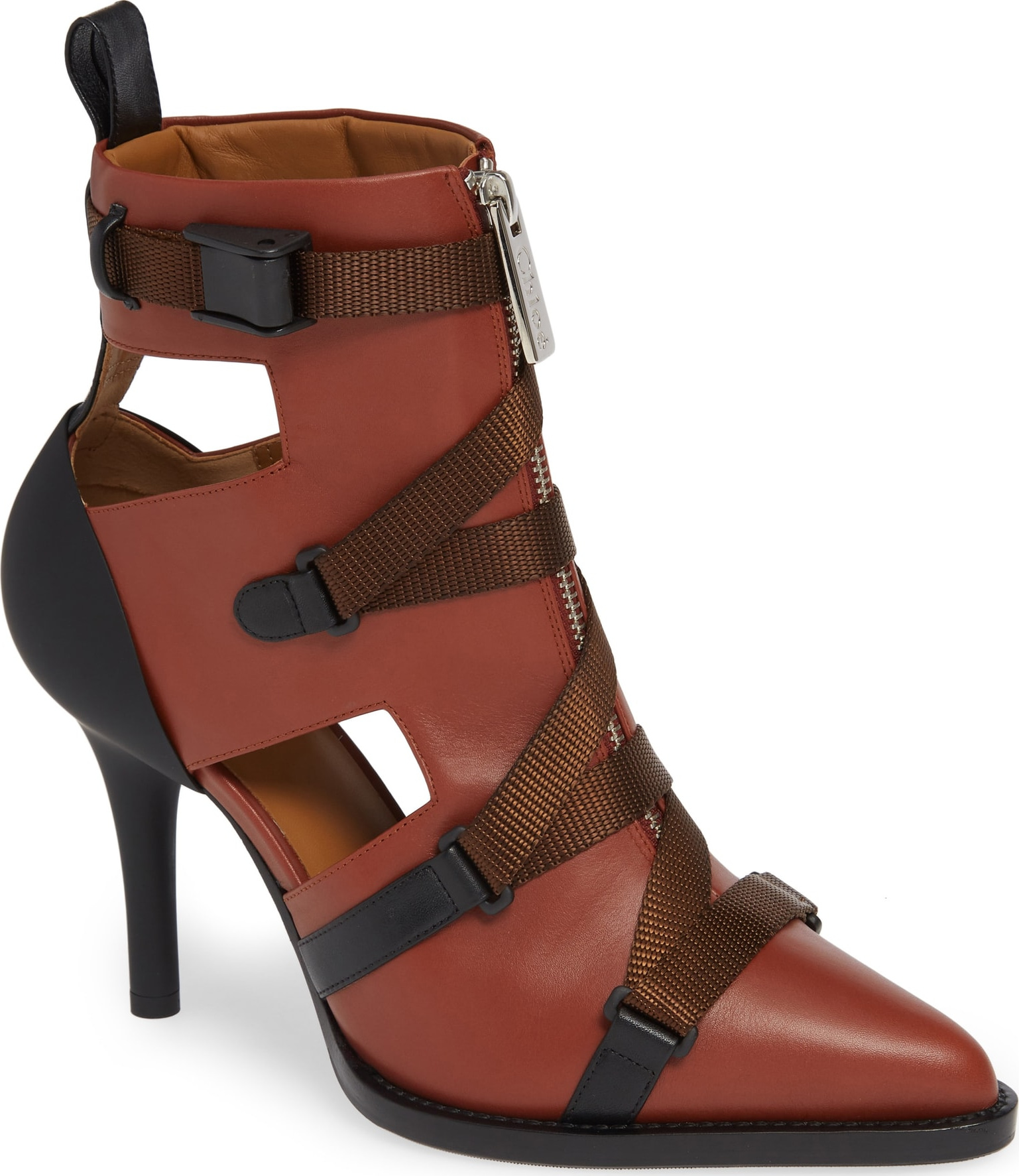 Chloe Tracy Strap Cutout Bootie