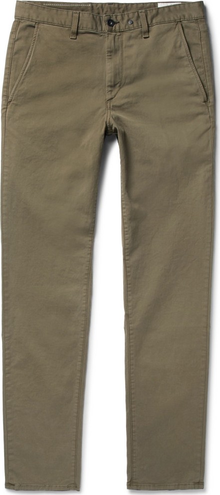 Rag & Bone Fit 2 Slim-Fit Garment-Dyed Stretch-Cotton Twill Chinos