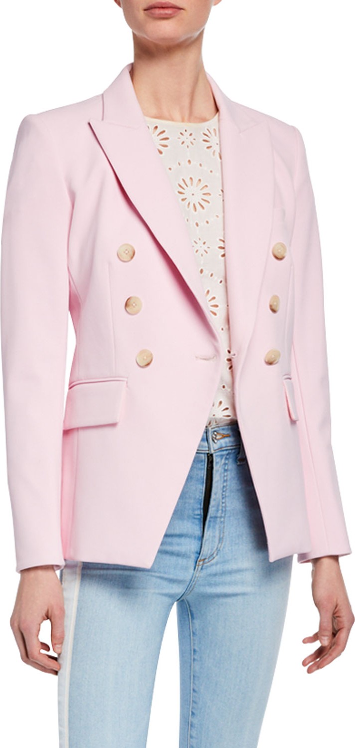 Veronica Beard Lonny Double-Breasted Dickey Jacket