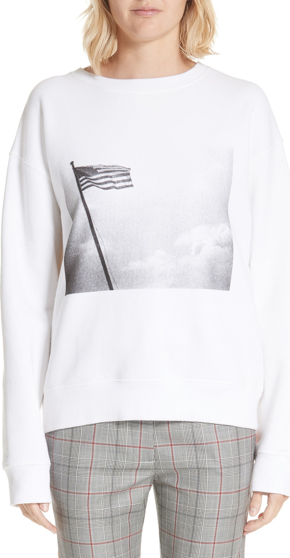 Calvin Klein 205W39NYC x Andy Warhol Foundation American Flag Graphic Sweatshirt