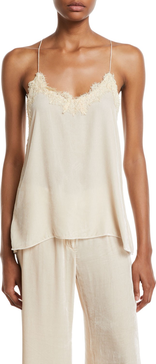 Johnny Was Gia Silky Velvet Eyelash Cami Top