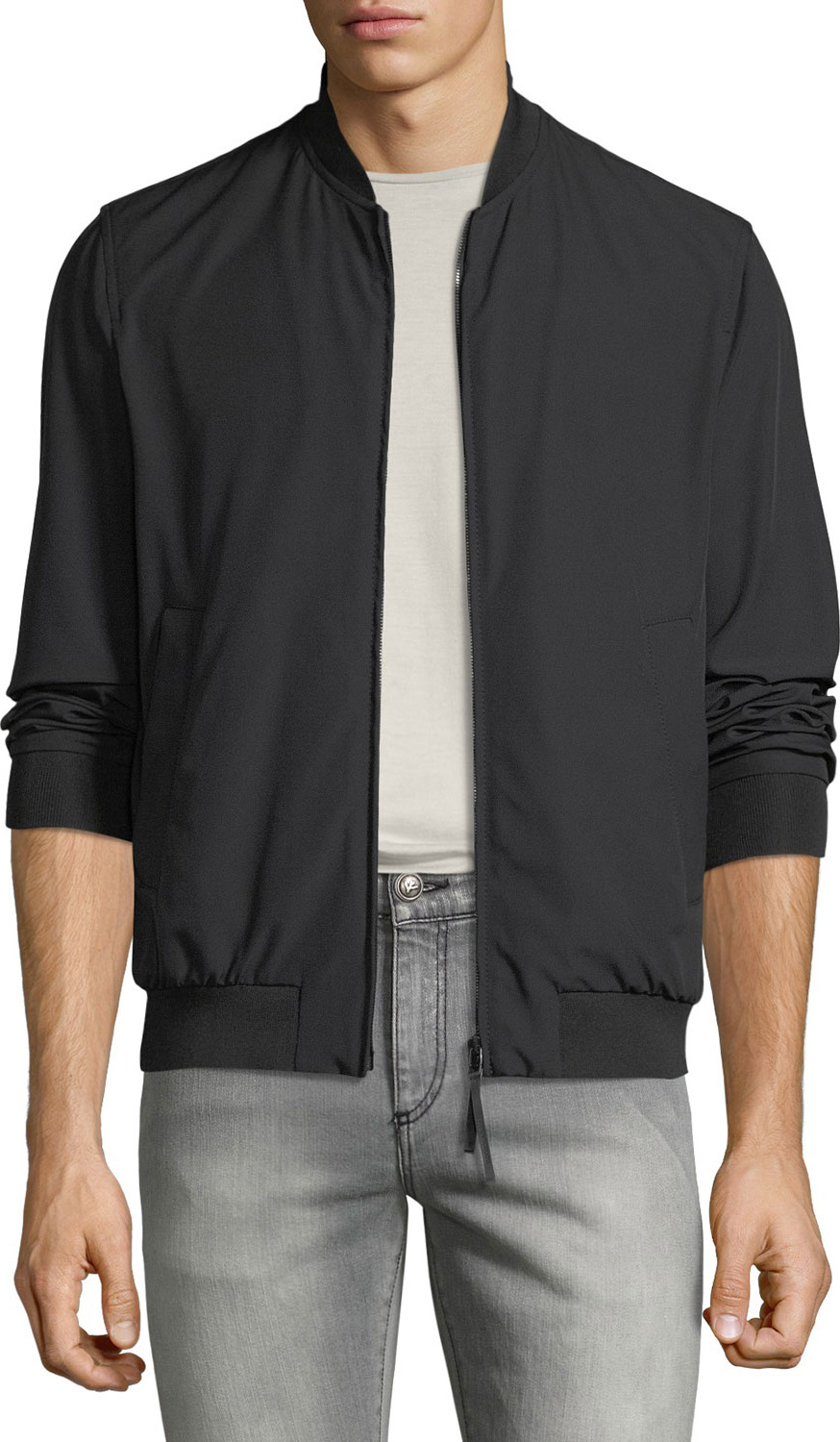 Emporio Armani Men's Techno-Stretch Bomber Jacket