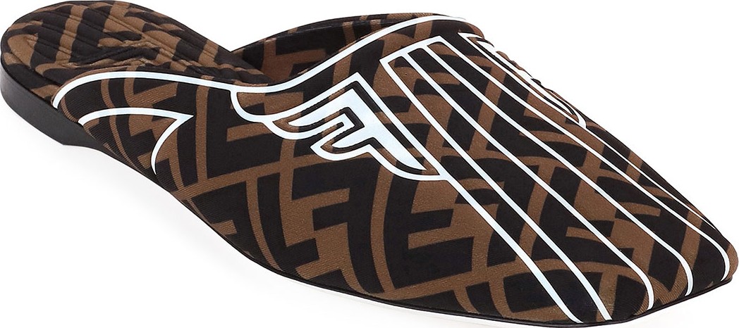 Fendi FFreedom Flat FF Slipper Mules