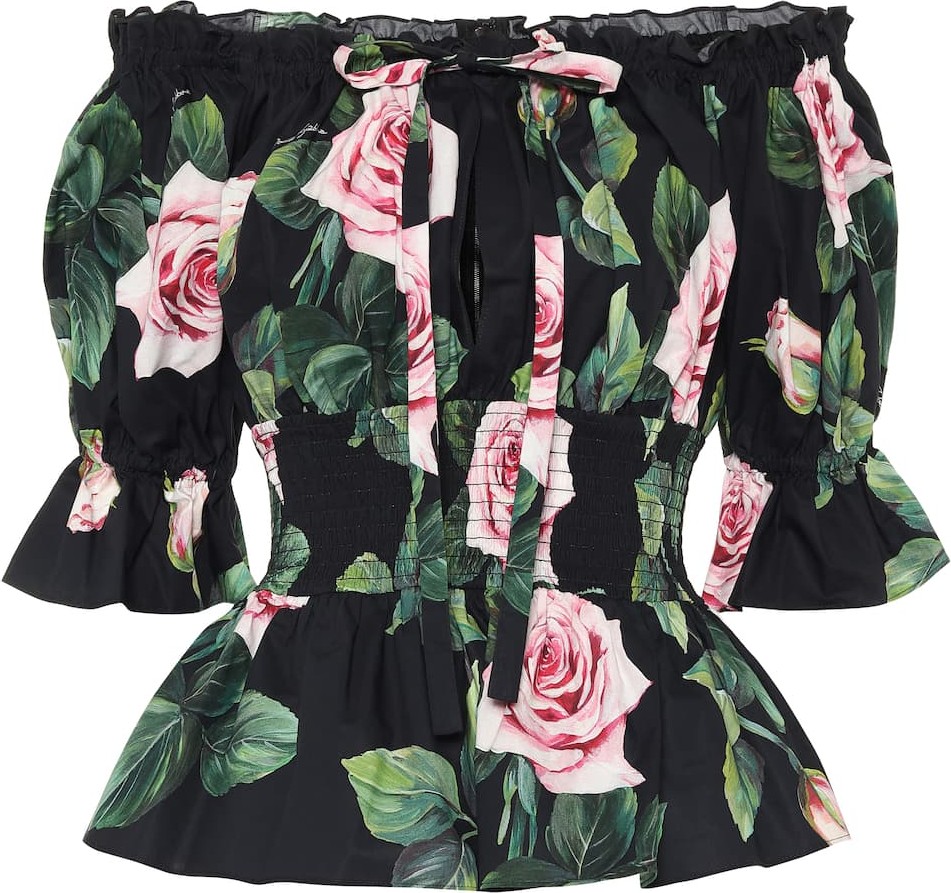 Dolce & Gabbana Floral cotton top
