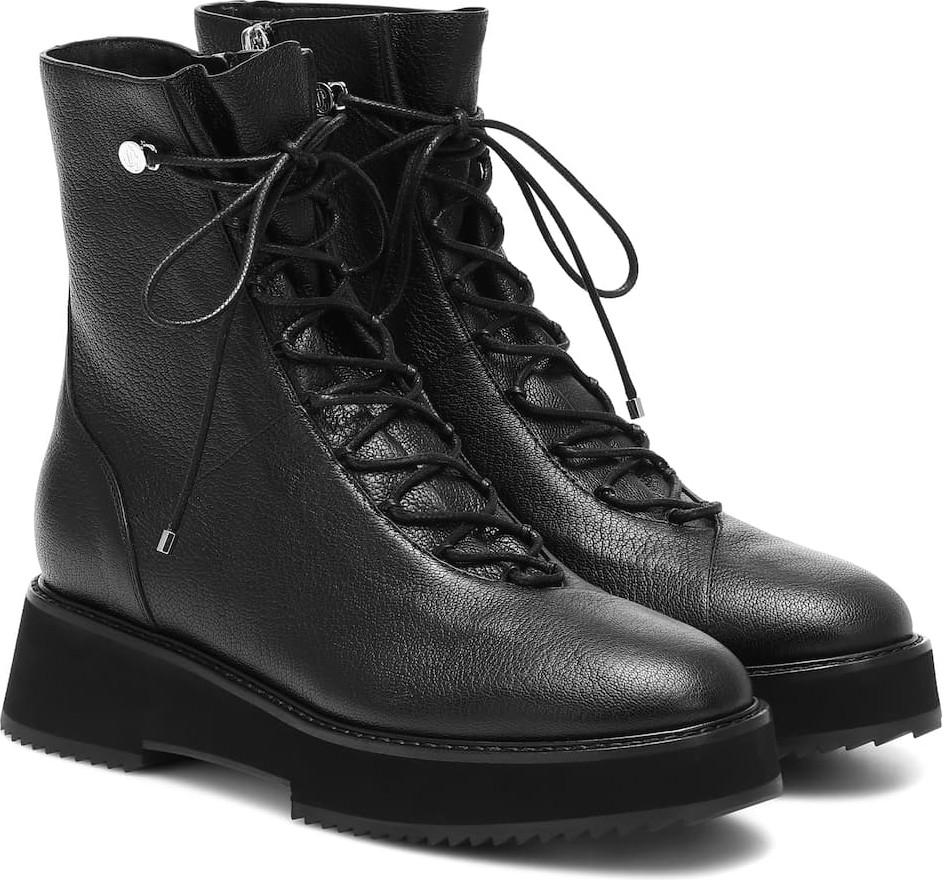 Jimmy Choo Haysley Flat leather ankle boots