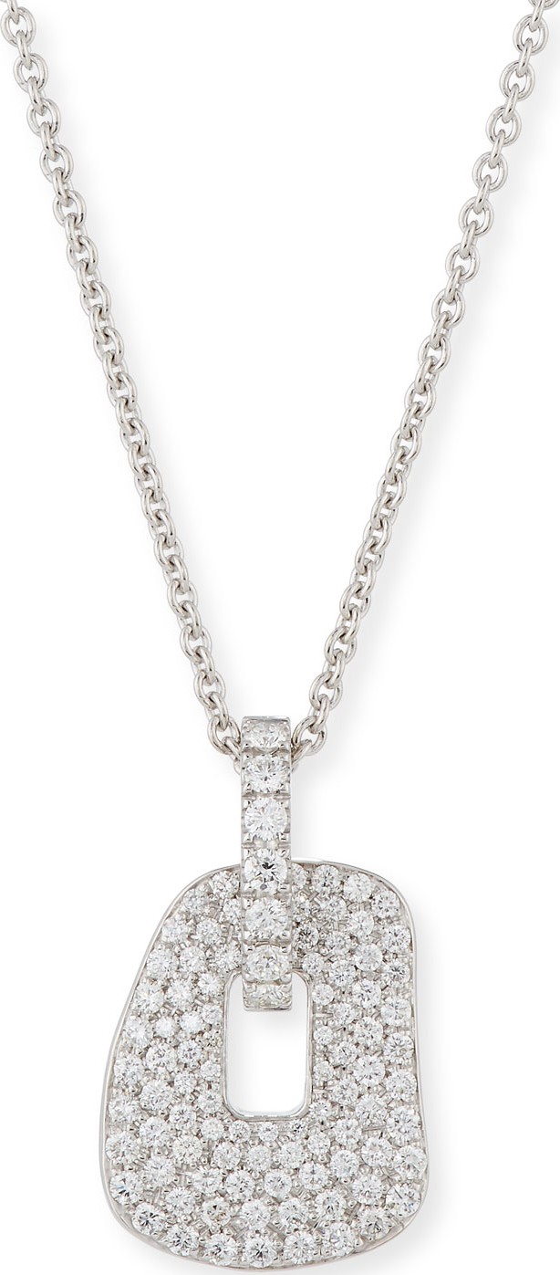 Mattioli Puzzle Diamond Pendant Necklace in 18K White Gold