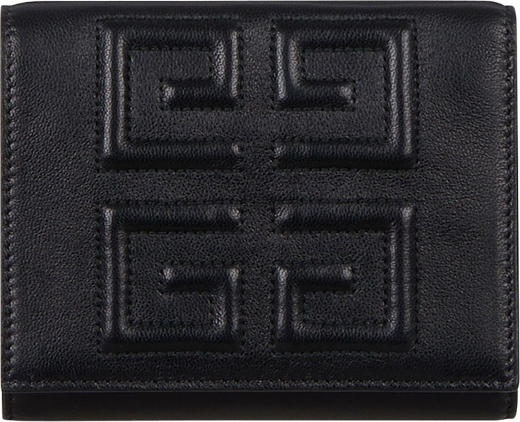 Givenchy Emblem Leather 3-Fold Wallet