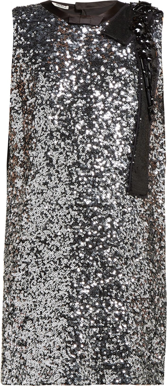 Miu Miu Sequinned crepe mini dress