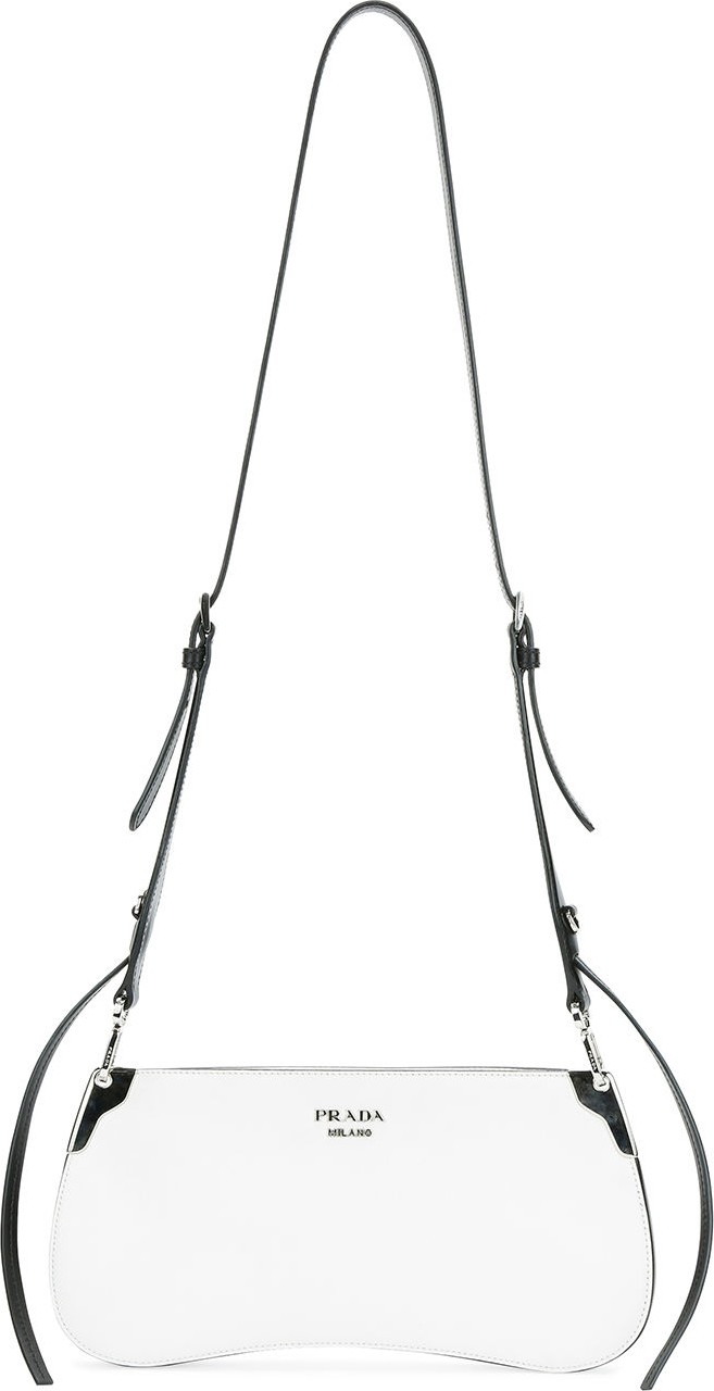 Prada Manuelle Spazzolato Shoulder Bag