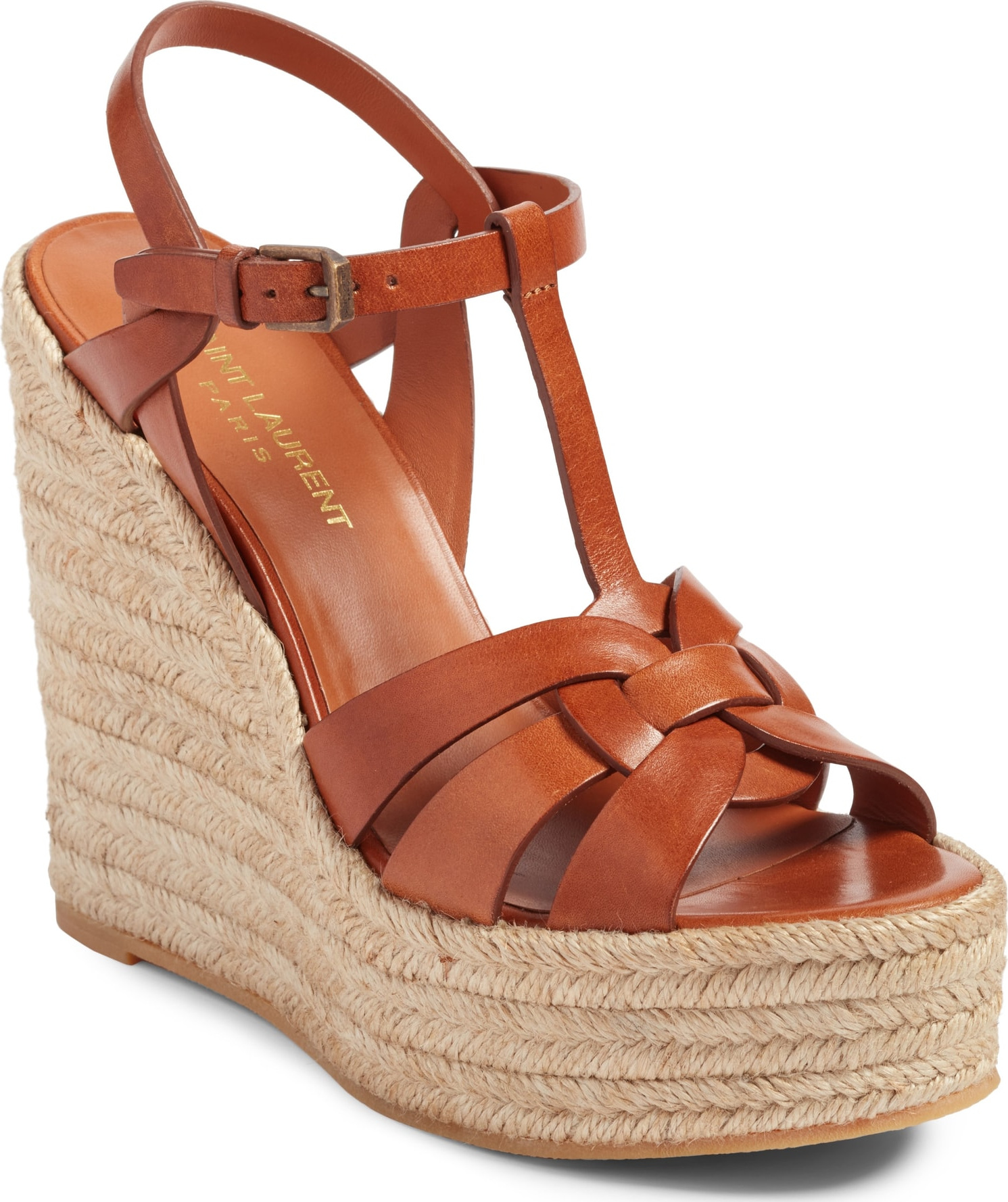 Saint Laurent Tribute Espadrille Wedge