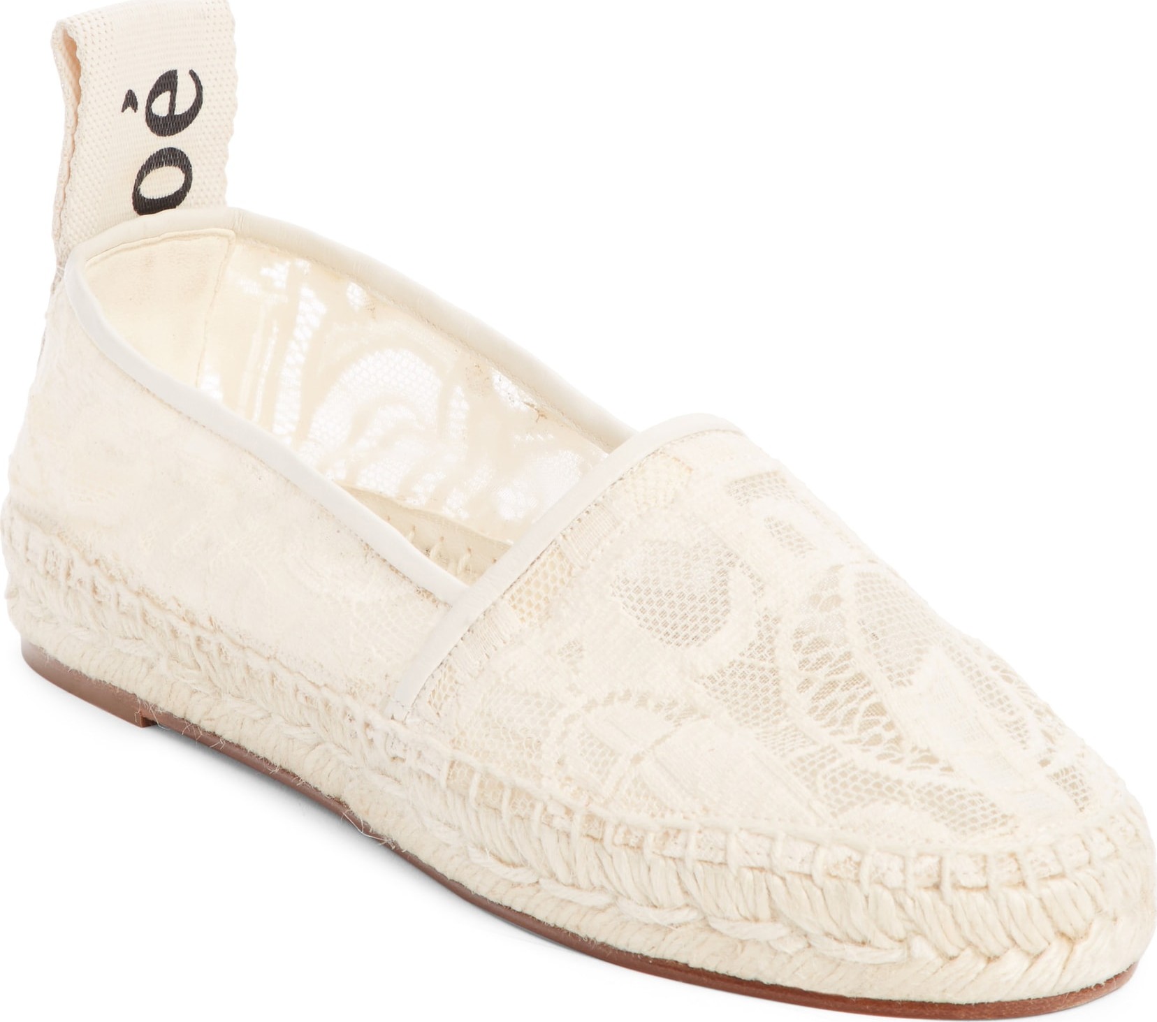 Chloe Lace Espadrille Flat