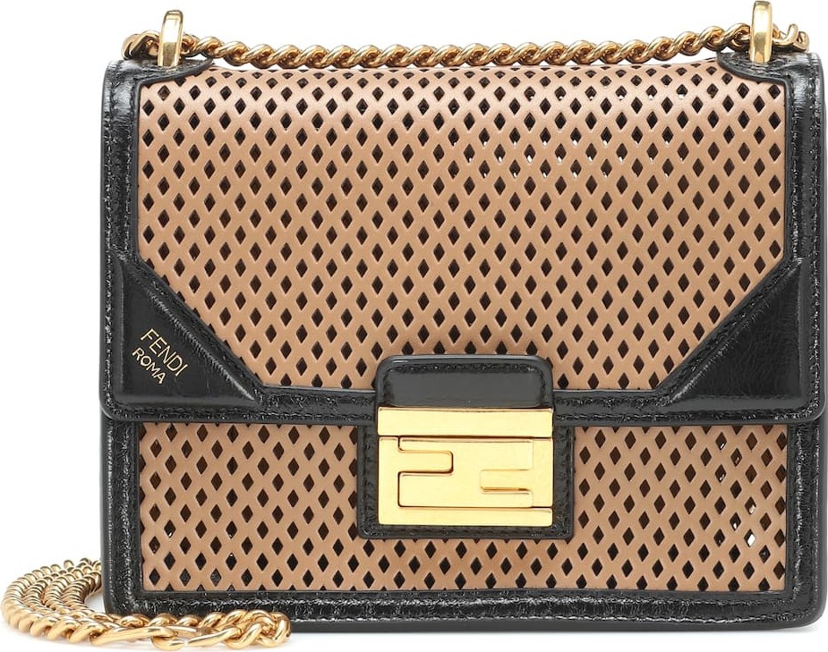 Fendi Kan U Medium leather shoulder bag