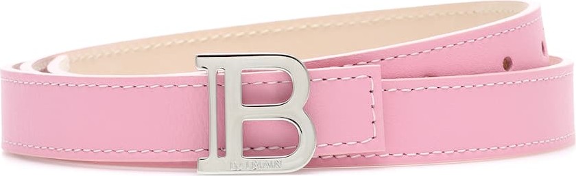 Balmain Logo leather belt
