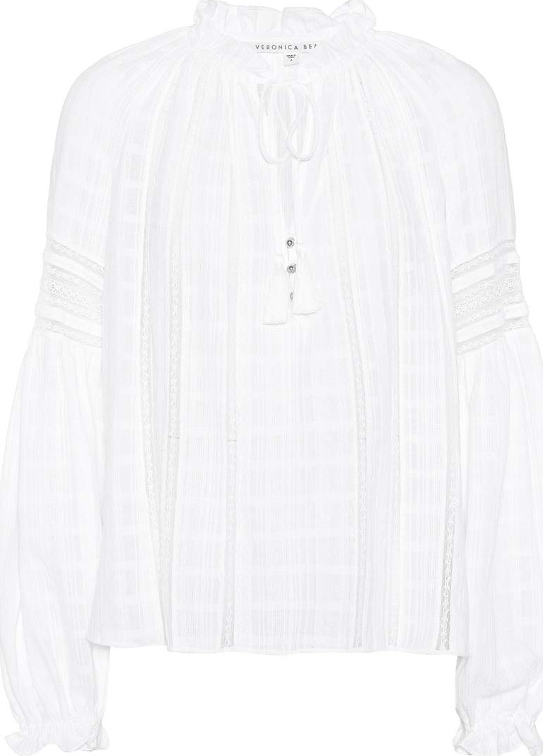 Veronica Beard Kalina cotton gauze blouse