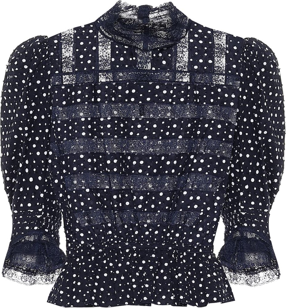 MARC JACOBS The Victorian cotton-blend blouse