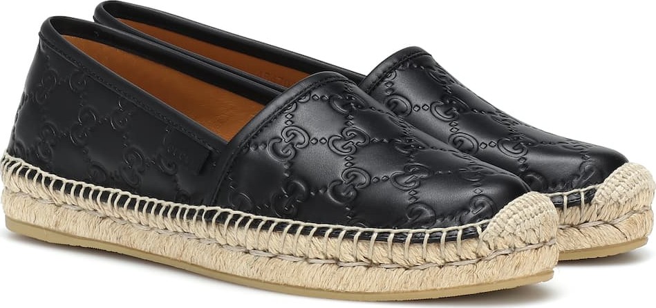 Gucci Signature leather espadrilles