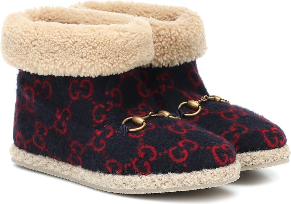 Gucci GG wool ankle boots