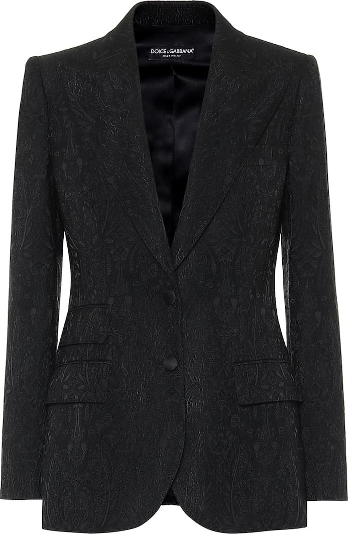 Dolce & Gabbana Floral-jacquard blazer