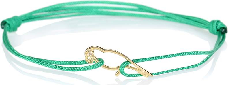Aliita Papagayo Brillante 9kt gold and diamond cord bracelet