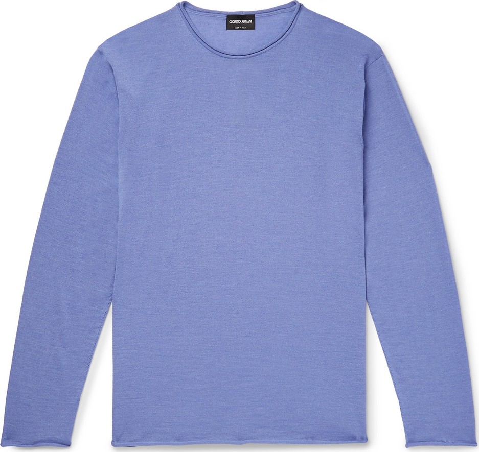 Giorgio Armani Cashmere and Silk-Blend Sweater