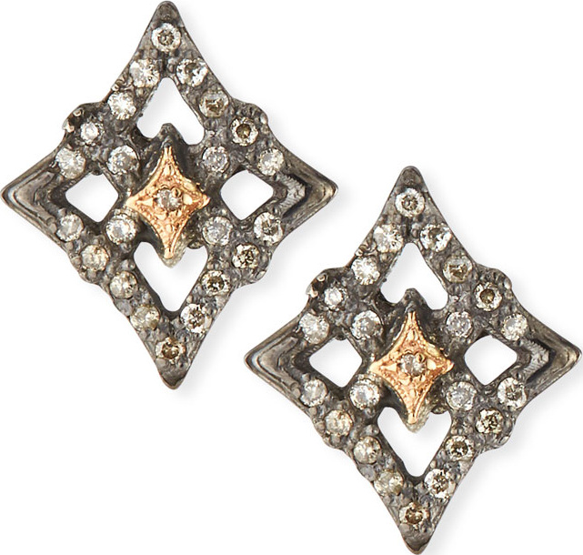 Armenta New World Diamond Crivelli Stud Earrings