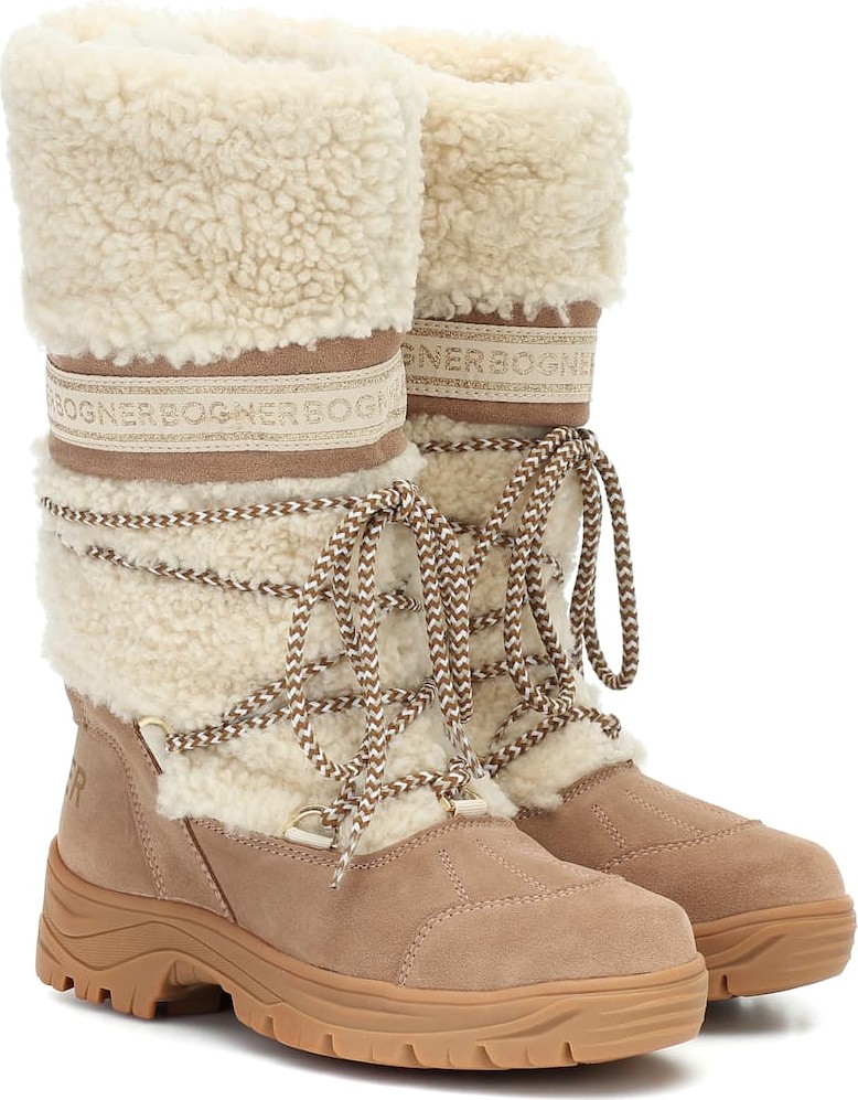 Bogner Alta Badia shearling snow boots